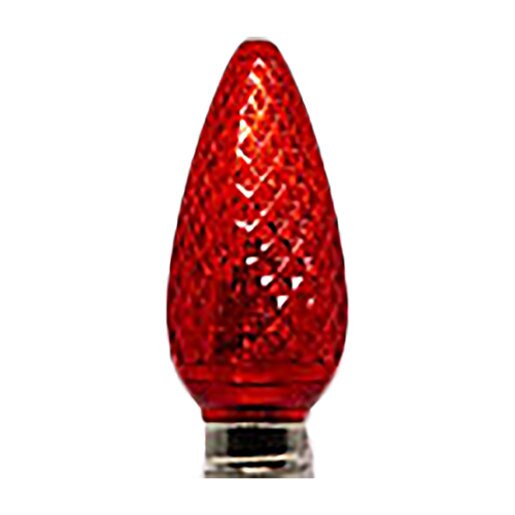 Seasonal Source C9 LED Faceted Lens 0.5W Red SiteOne